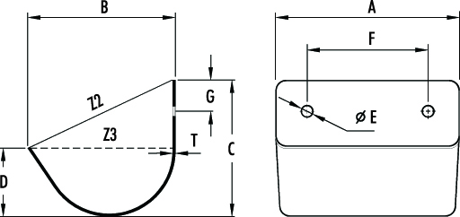 B-Type Elevator Buckets | Medium Pattern Elevator Buckets | 4B UK