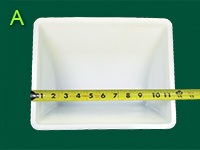 Dimension A - Overall Length of elevator bucket