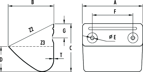 Columbus Elevator Buckets (DIN15232) | G-Type Elevator Buckets | 4B