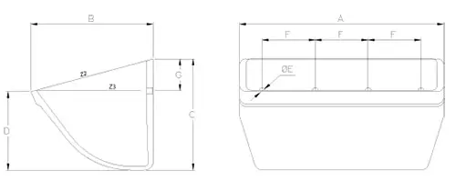 JCC-S Elevatorbecher - drawing