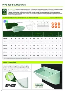 Product Datasheet - Jumbo CC-S Buckets