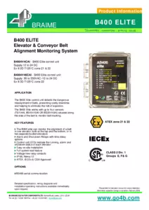 Product Datasheet - B400 Elite