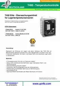Datenblatt - T400 Elite (PTC Version)
