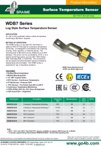 Product Datasheet - WDB7 Sensor (ATEX)