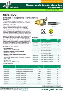 Folha de dados - Sensores MDB