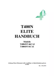 Handbuch - T400N Elite