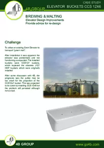 Case Study - Elevator Redesign - Grain to "Green Malt" - with CC-S Buckets
