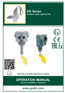 Product Manual - RG Series Rotary Level Sensors