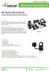 Product Datasheet - 4B Sensor Mounting Kits