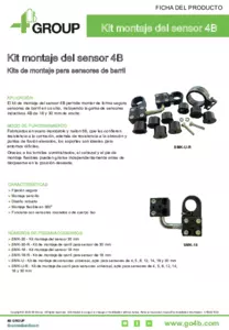 Planilla de datos - Kits de montaje de sensor 4B