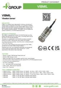 Datasheet - VIBMIL vibration sensor