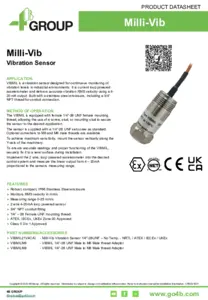 Datasheet - Milli-Vib vibration sensor