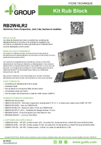 Fiche produit - RB2W4LR2 - Kit Rub Bloc