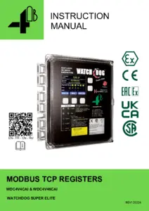 Modbus TCP Register Settings