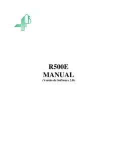 Manual de instruções - R500