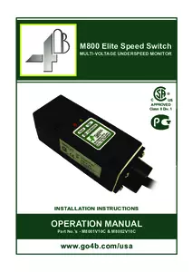 Product Manual - M800 Elite