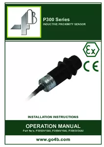 Product Manual - P300 Series Sensors