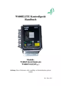 Handbuch - W400 Elite