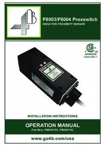 Product Manual - P8003 & P8004