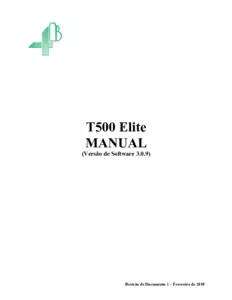 Manual de Instruções - T500 Elite