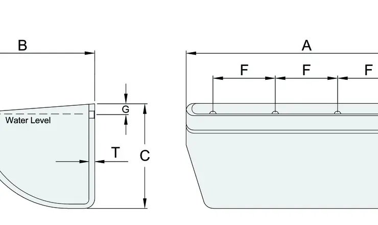 JCC-S low-profile bucket - drawing